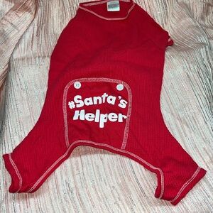 Santa's Helper Red Dog Outfit